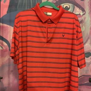 Call away striped polo